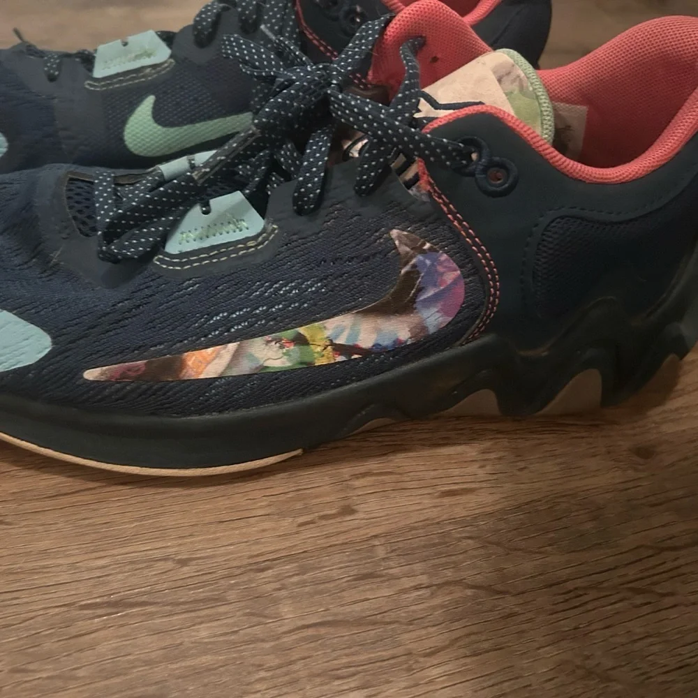 Nike Blue and Pink Sneakers with Chunky Sole